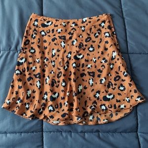 NWT Urban Outfitters Swingy Satin Mini Skirt